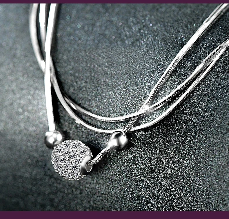 Подарок на день Святого Валентина браслет с белыми бриллиантами изящные женские