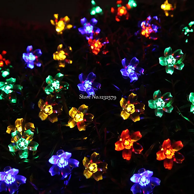 Светодиодная гирлянда с цветами вишни 10/20/30 м 100/200/300 светодиодов|lamp garland|led fairy string