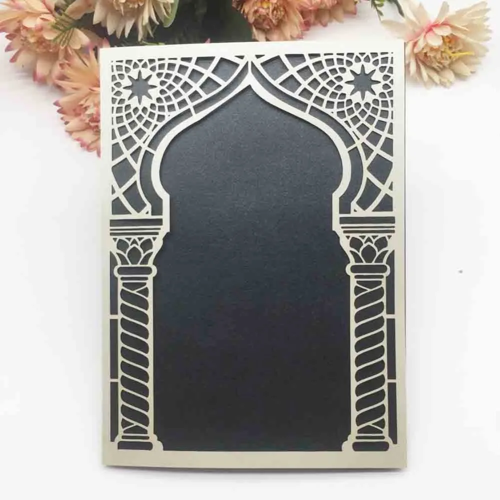 

30pcs / Lot Festival Events And Wedding Invitation Card Luxury Happiness Door Bussiness Dinner Invitations Graduation Cards