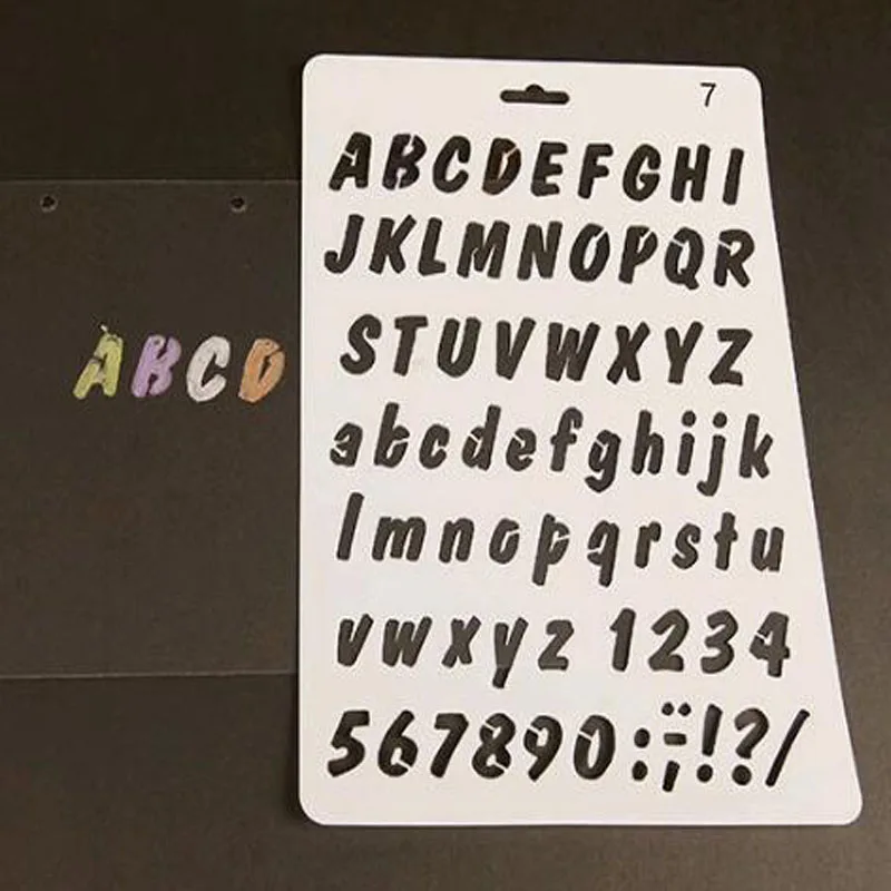 4 шт./компл. алфавит шаблон с бабочкой пуля журнал спрей Шаблон трафарет для