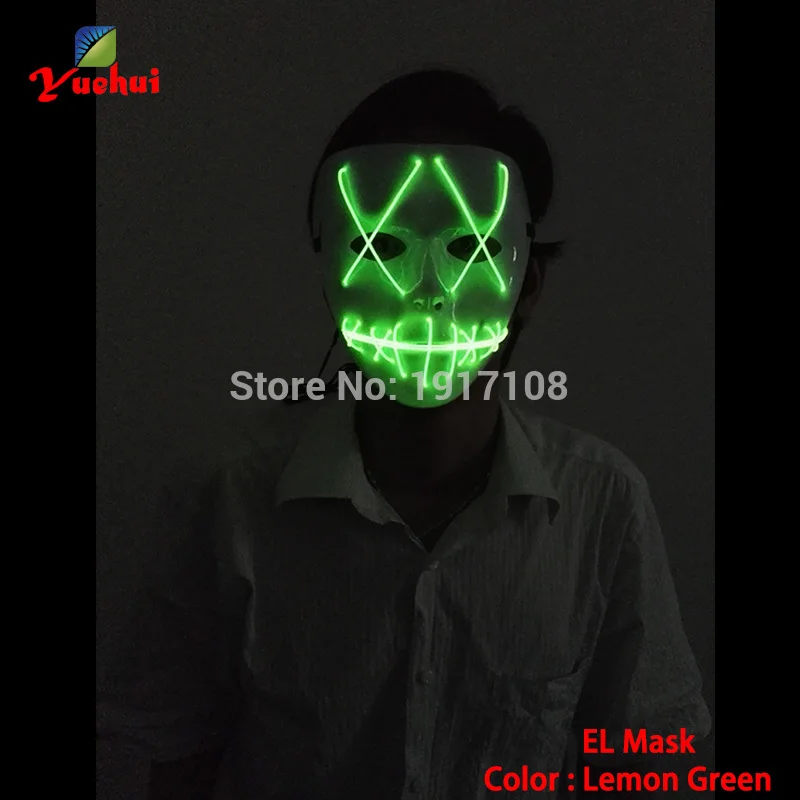 Модная светодиодная маска 10 типов с мультяшным изображением геровечерние