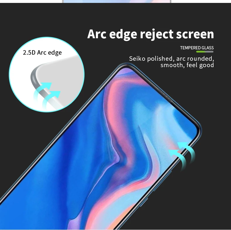 9H полное покрытие закаленное стекло для Huawei P Smart Z Plus 2019 Защитное экрана Защитная