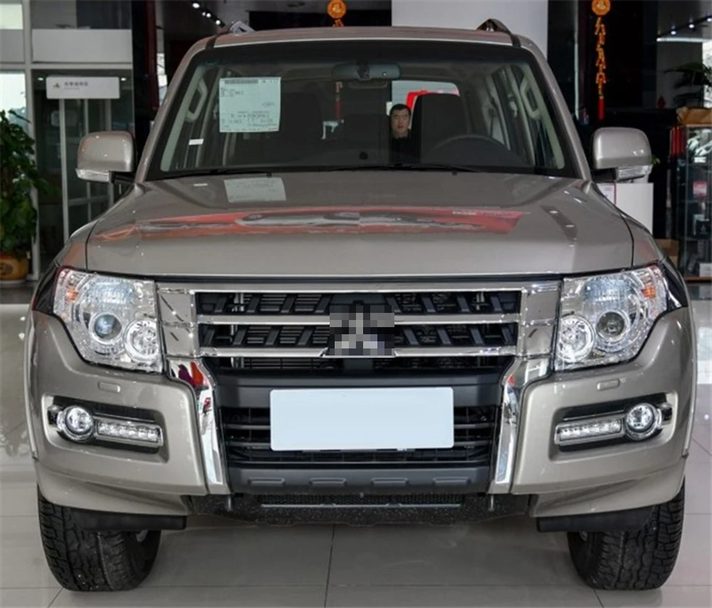 Для Mitsubishi Pajero V97 V87 V93 2007~ 2012 2013 Автомобильные фары прозрачные линзы Авто оболочка Крышка