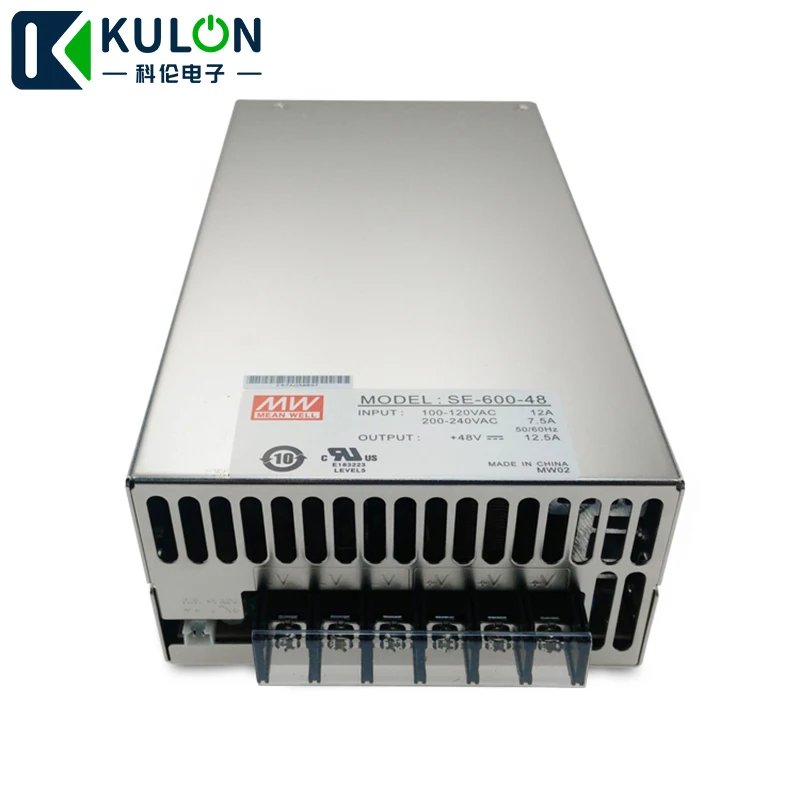 Оригинал Mean well SE-600 AC /DC 48V 36V 27V 24V 12V 5V драйвер источника питания трансформатор
