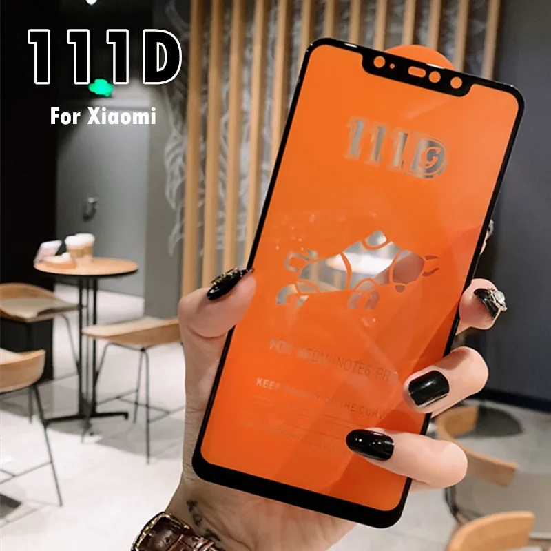 111D на стекле для Xiao mi Red mi Note 7 6 5 Pro Защитная пленка для экрана Red mi 7 6A 5 Plus закаленное стекло для Xiaomi mi 9 SE A2 Lite mi 8