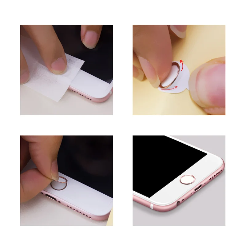 1 шт., алюминиевая наклейка на кнопку «домой» Touch ID для apple iphone 5s se 6 6s plus 7 7 plus с функцией идентификации отпечатков пальцев