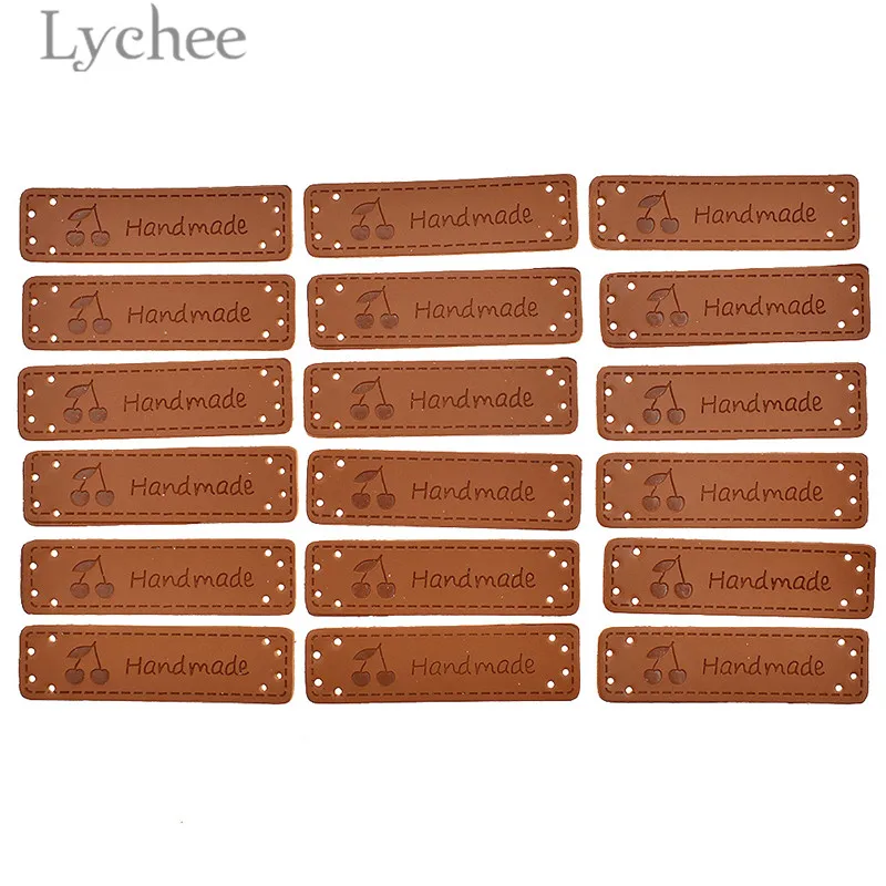 Lychee Life 50 шт. бирки ручной работы из искусственной кожи птица швейная машина тисненая этикетка DIY этикетки типа «флажок» для швейных аксессуаров одежды