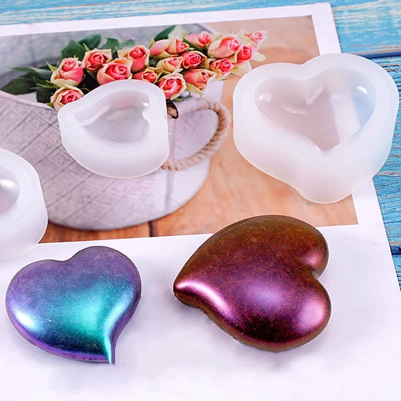 Эпоксидная смола прозрачный в форме сердца звезды силиконовой смолевой форма
