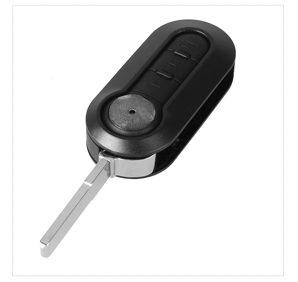 DANDKEY 3 кнопки флип пульт дистанционного ключа чехол Корпус для Fiat 500 панда Punto Браво автосигнализации без ключа доступа Fob