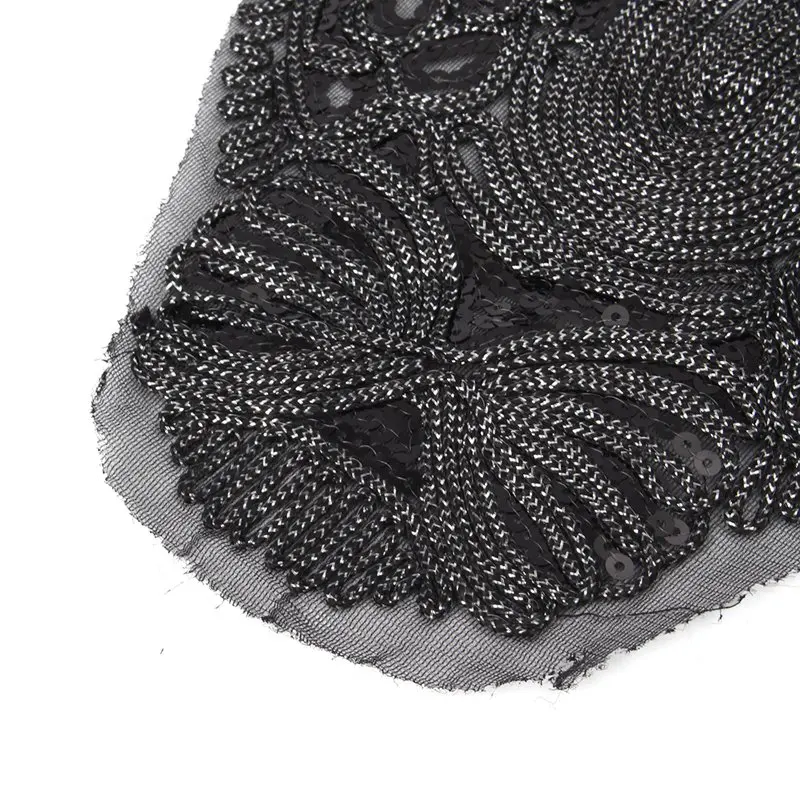 Пантера блестки вышитые железные на присосках для одежды DIY мотив стразы Бусины