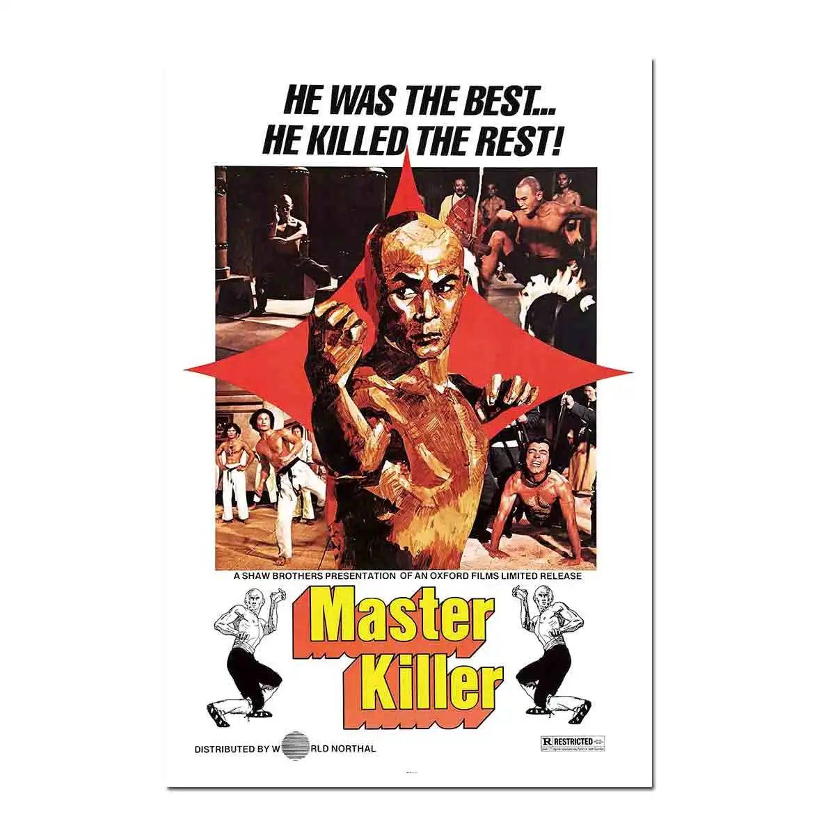 Редкий художественный плакат из фильма MASTER KILLER домашний Настенный декор на заказ