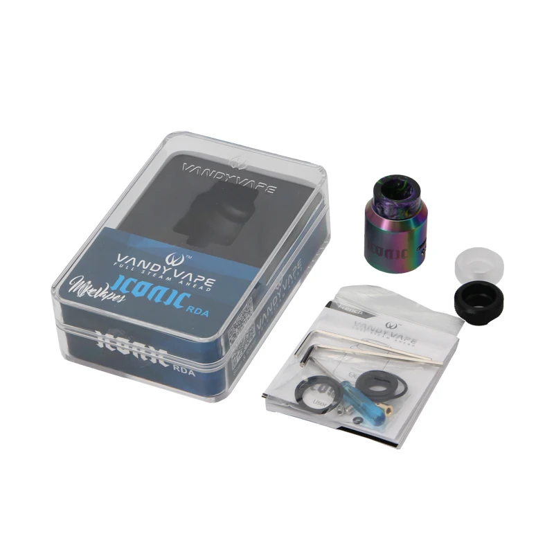 Оригинальный Vandy Vape Iconic RDA электронная сигарета атомайзер боковое дно воздушный