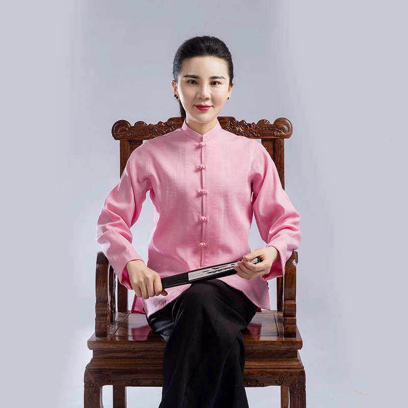 

Tai Crm Uniform Woman Summer Short Sleeve Male Clothing Thin Martial Art Practiceclothes Taiji Boxing Set