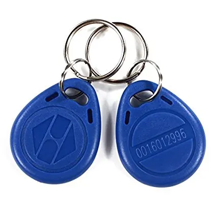 EM4100 TK4100 125 кГц RFID EM пропуск ключ-брелок Tag брелок водонепроницаемый брелок Карточки контроля доступа только для чтения-100 шт красный/синий