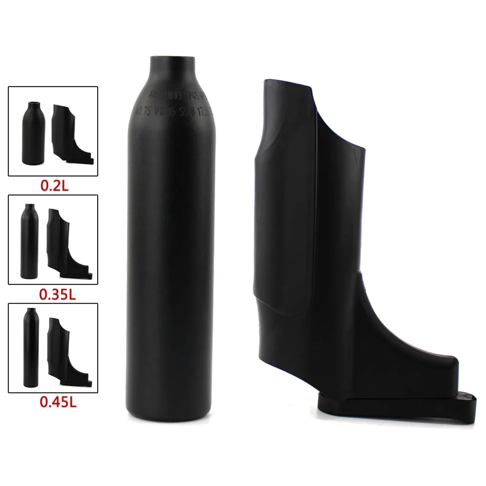 PCP Пейнтбол Airforce воздушная бутылка M18x1.5 HPA бак 0.2L 0.35L 0.45L цилиндр с крышкой 4500psi