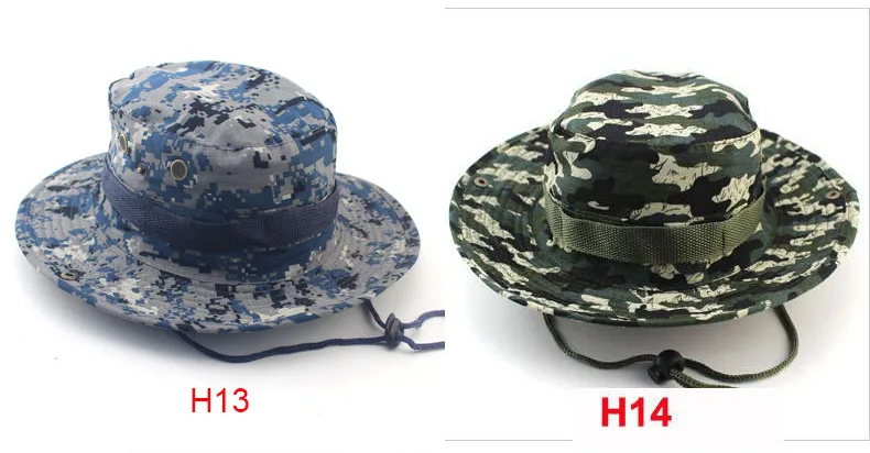 Военная камуфляжная шапка Boonie, высокое качество, уличные Панамы для охоты, туризма, рыбалки, альпинизма, армейская шляпа Мультикам, 26 цветов, HY1