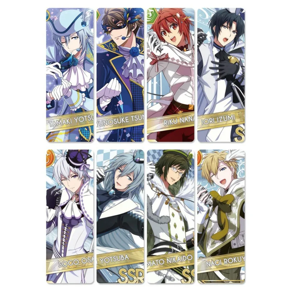 8 шт idolish7 аниме книга Знаки Водонепроницаемый прозрачный ПВХ пластиковая