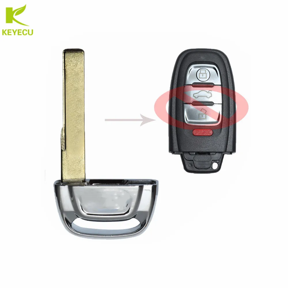 KEYECU запасное неограненное умное полотно дистанционного ключа пустая аварийная