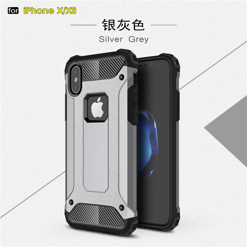 Прочный Гибридный жесткий противоударный чехол-накладка для телефона iPhone XS MAX XR Xs