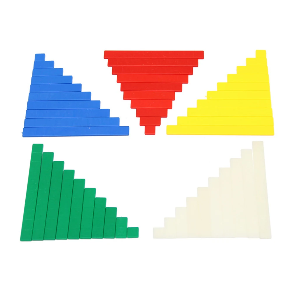 50 шт./компл. пластик Монтессори линейки для арифметики раннего образования