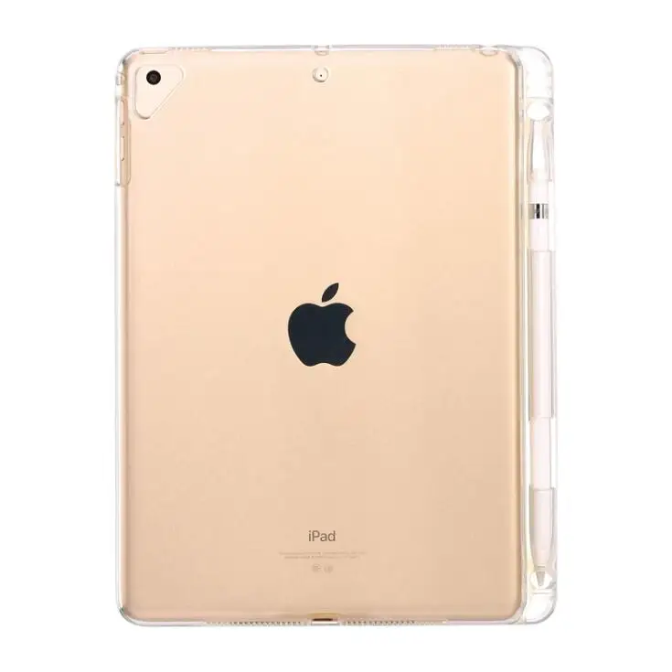 Для нового ipad pro 11 дюймов Чехол протектор TPU Crystal Прозрачная мягкая накладка на заднюю панель для нового ipad pro 11 ''защита от ударов при падении подушка безопасности Ручка слот - Цвет: white for 11inch