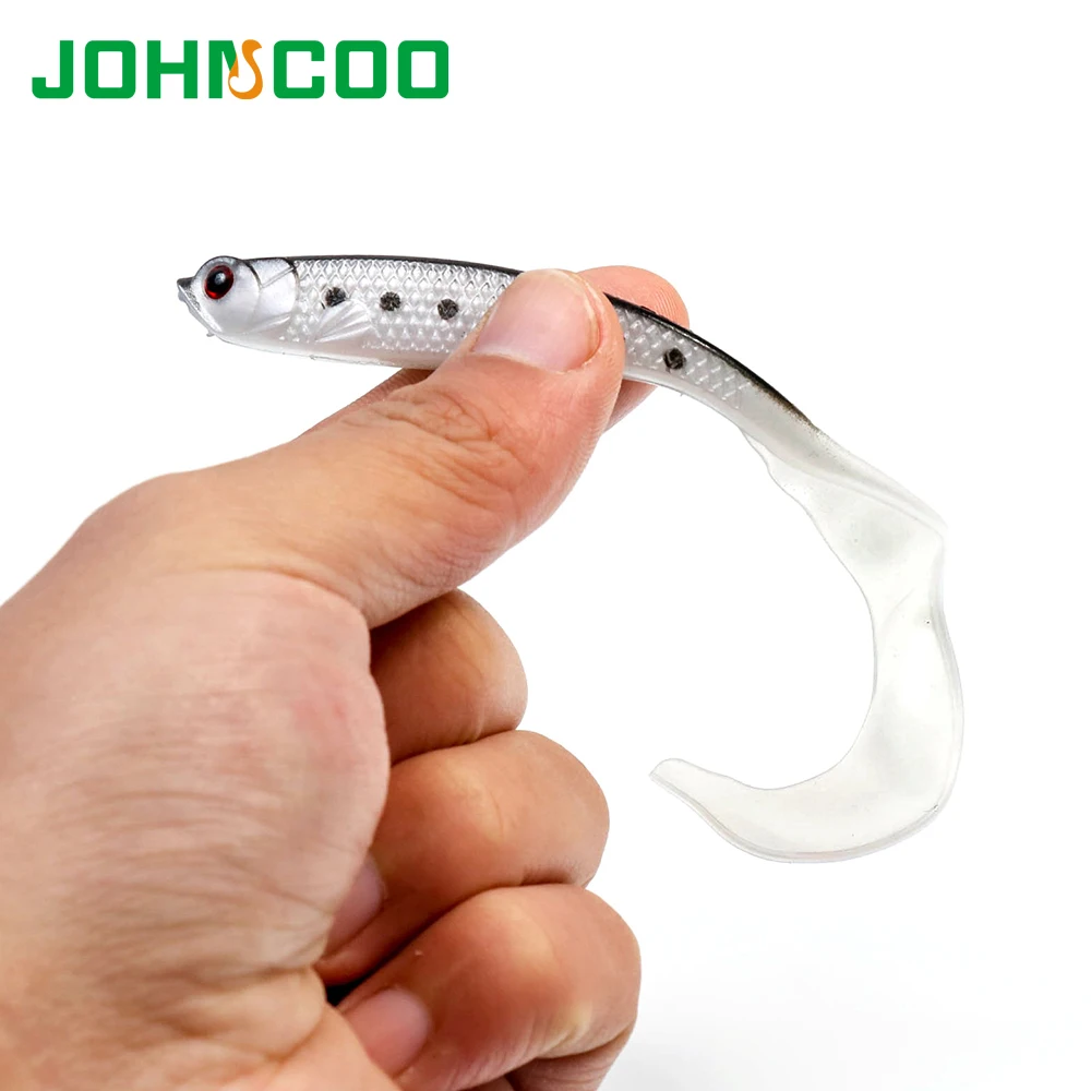JOHNCOO 12 шт. Мягкая приманка рыболовная Grub Worm Isca искусственная см 6 г силиконовая для
