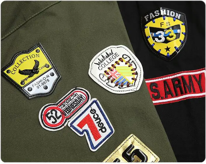 Женская хлопковая куртка бомбер в стиле милитари длинная приталенная армейского