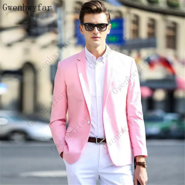 Мужские свадебные костюмы Slim Fit из 2 предметов смокинги для выпускного вечера