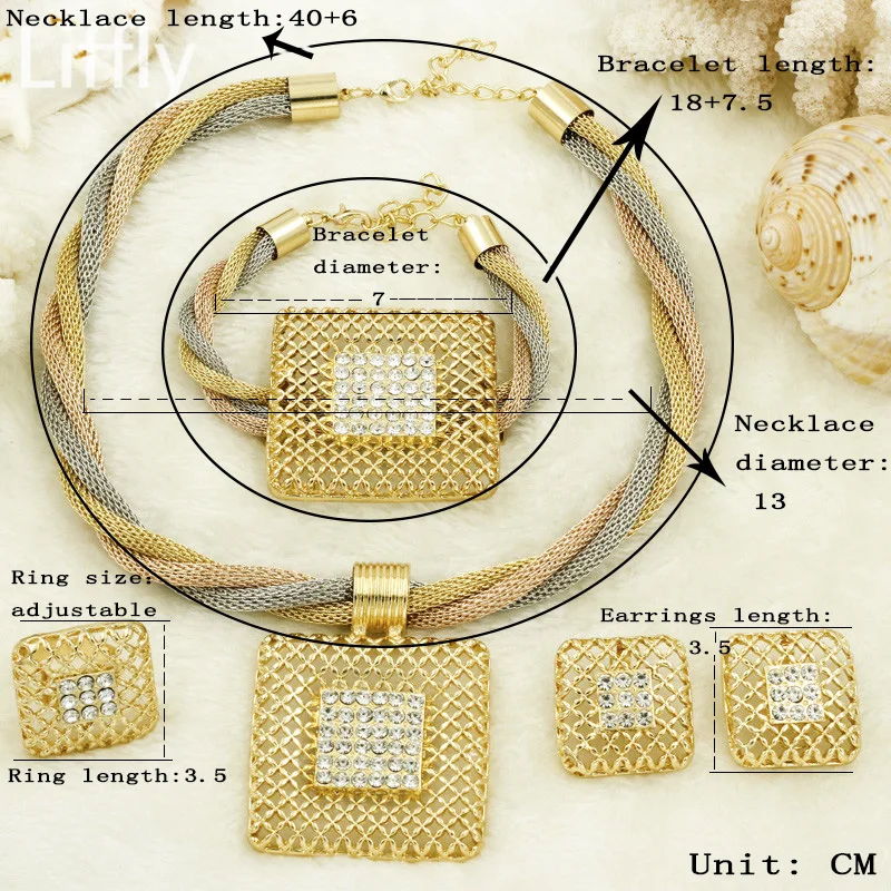 2017 AAAA оптовая продажа высокое качество золотые украшения набор Эфиопии мода