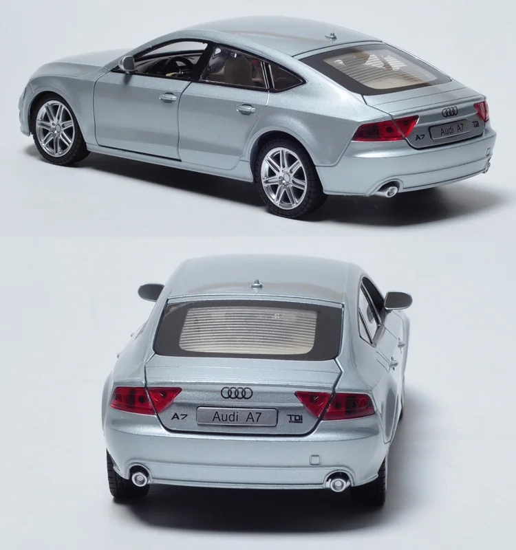 Высокая модель 1:24, новинка, Audi A7 Sportback, модель автомобиля из сплава, металлические литые игрушки для детей, подарки на день рождения, коллекция игрушек