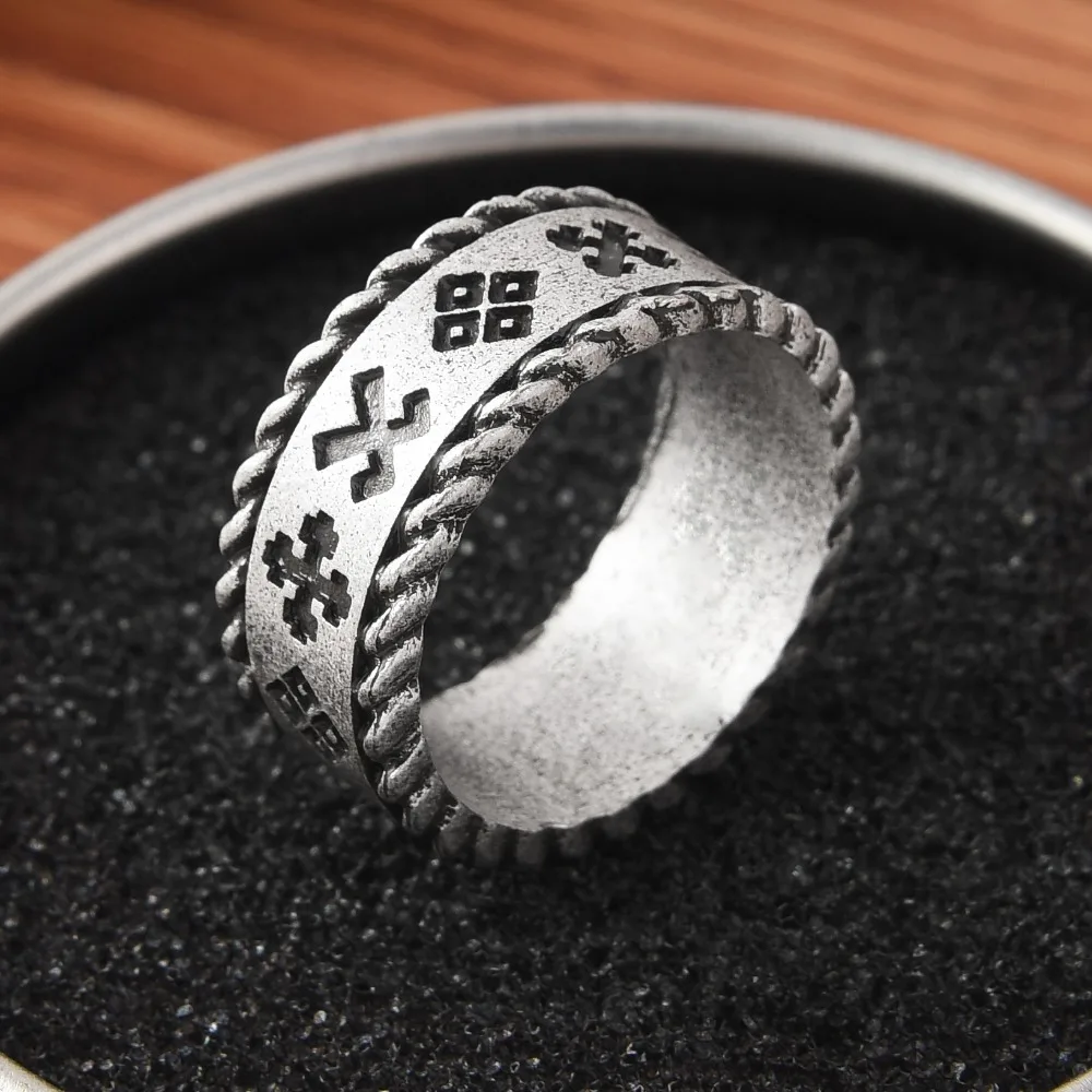 Latvian Pagan Ring Amulet Jewelry for Women Men Ethnic Drop Shipping | Rings