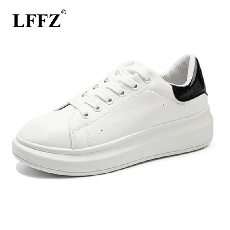 Lzzf/2018 г. корейская мода Повседневная весенняя женская обувь на плоской платформе