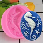 Mujiang 3D морской конек силиконовая форма DIY Коралл инструменты для украшения тортов из мастики формы для мыла Конфеты Шоколад для мастики и глины формы