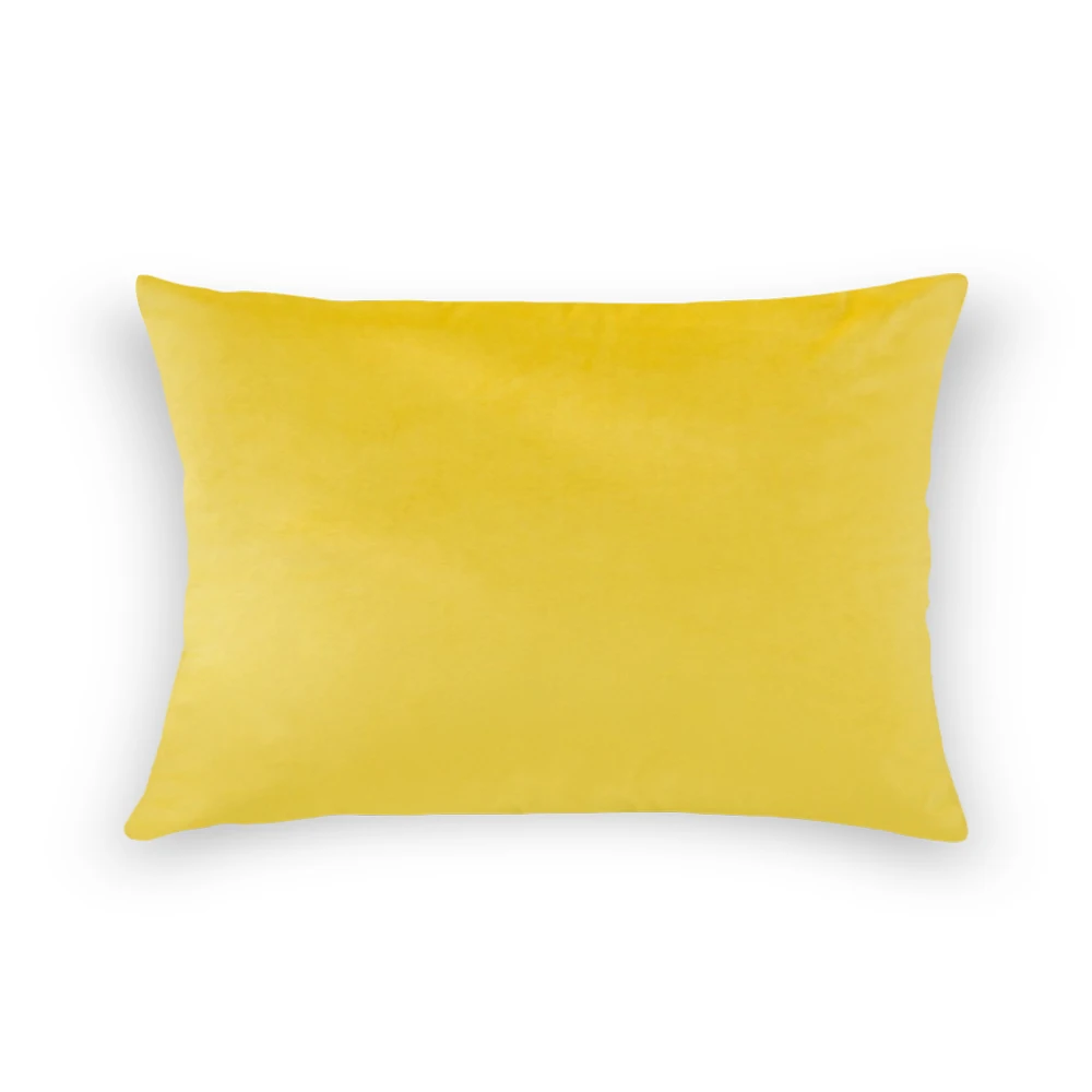 yellow DIDIHOU 1 шт., однотонный чехол для подушки, роскошная Удобная бархатная наволочка для подушки, декоративная наволочка на заказ, Клубные наволочки - Цвет: yellow