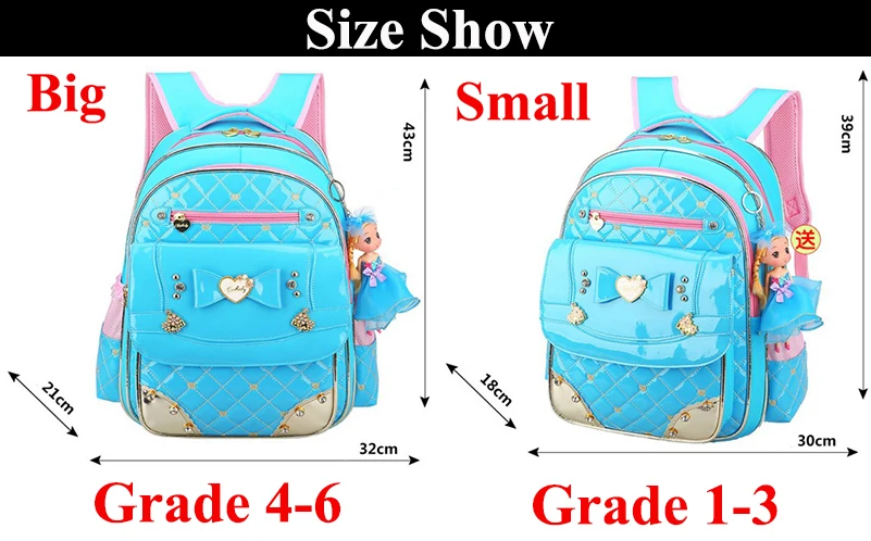 Coolbaby модные школьные рюкзаки детские школьные сумки Высокое качество PU рюкзак для девочек, сумка для книг в пределах 1-3-6 Класс школьный D342
