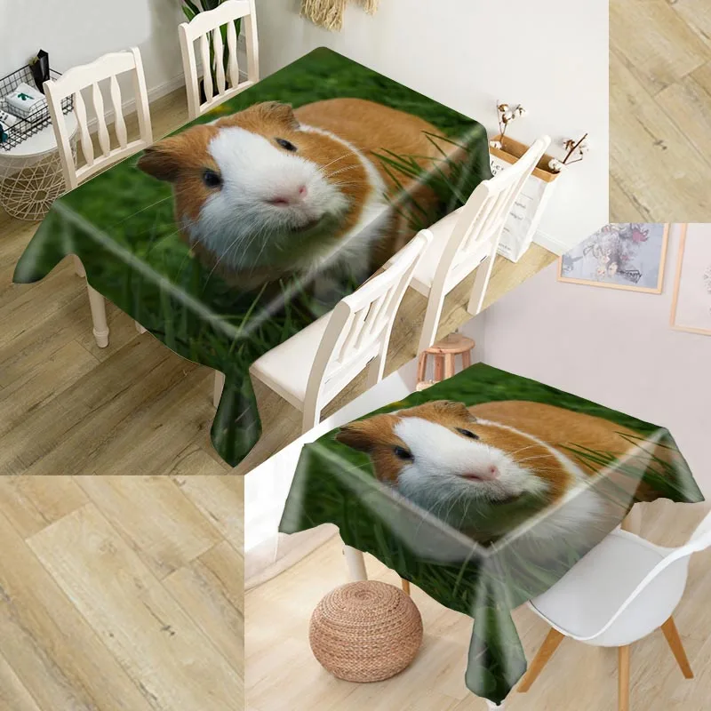 Nice Guinea Pig Tablecloth Waterproof Oxford Fabric Square/Rectangular For Wedding Table Cloth Cover TV Covers | Дом и сад