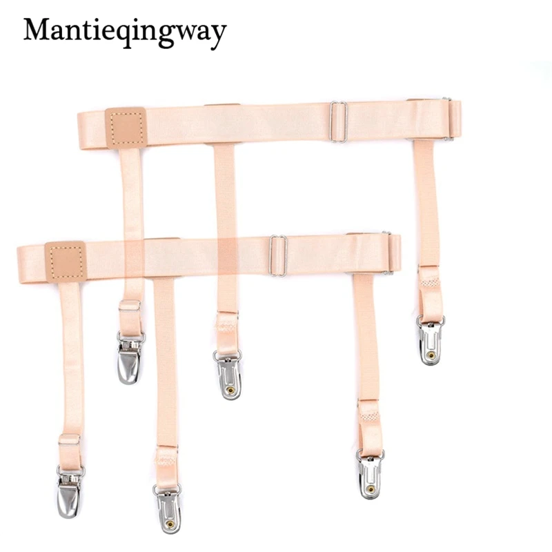 Mantieqingway деловая рубашка держатель для мужских ног ремень подтяжек ремни