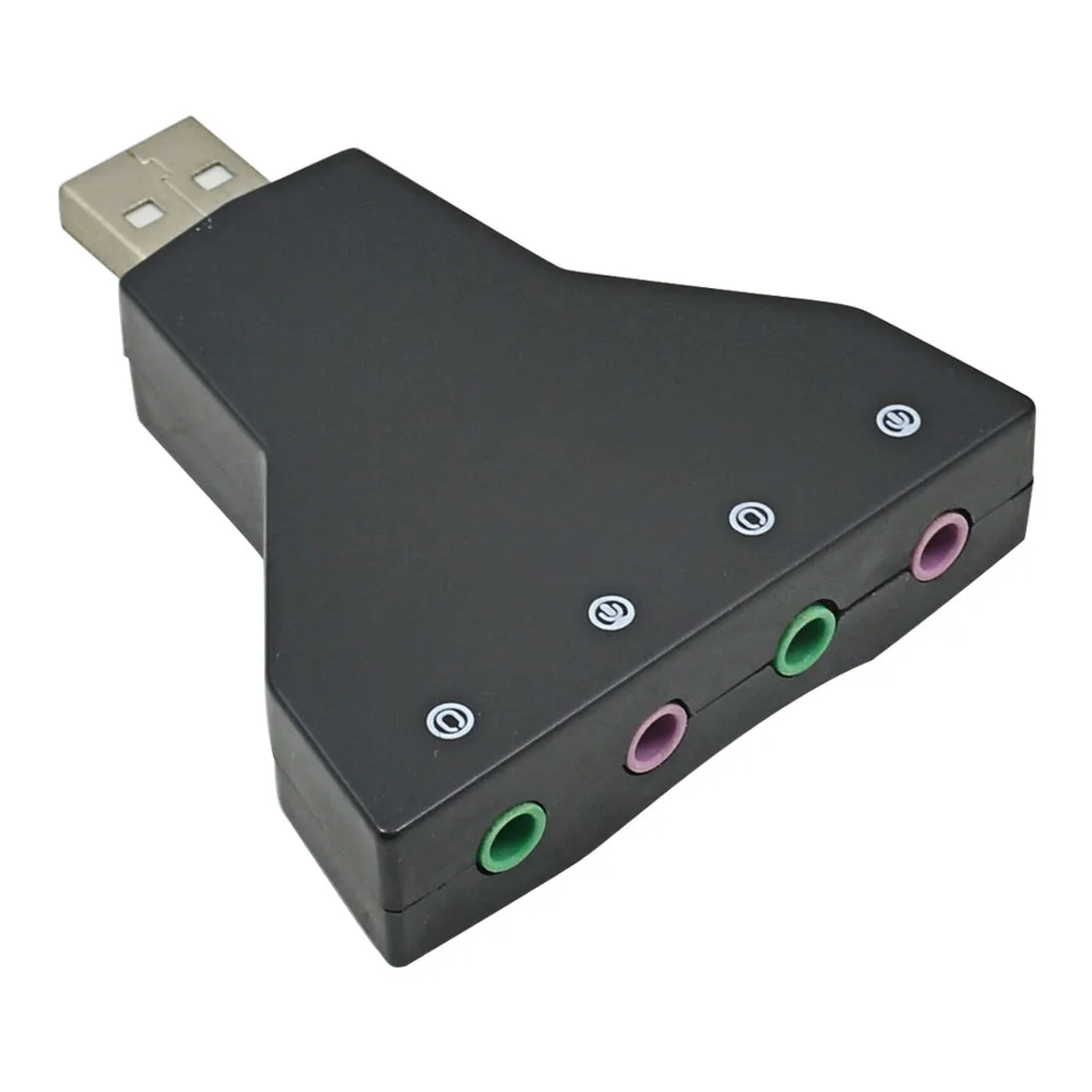 TISHRIC 7,1 USB звуковая карта Внешний микрофонный динамик для наушников 3,5 мм разъем для USB аудио адаптера интерфейс для ПК Mac ноутбука