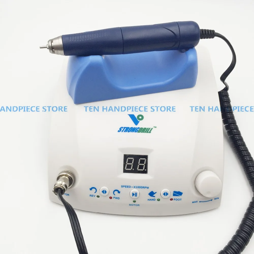 

2018 good quality 50,000 rpm dental lab micromotor brushless jewelry speed by foot pedal dental laboratory with handpiece