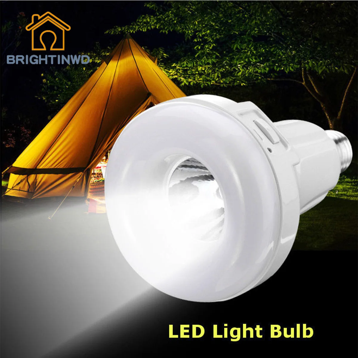 

BRIGHTINWD LED E27 Energy Saving Rechargeable Intelligent Light Bulb Lamp Emergency Lights