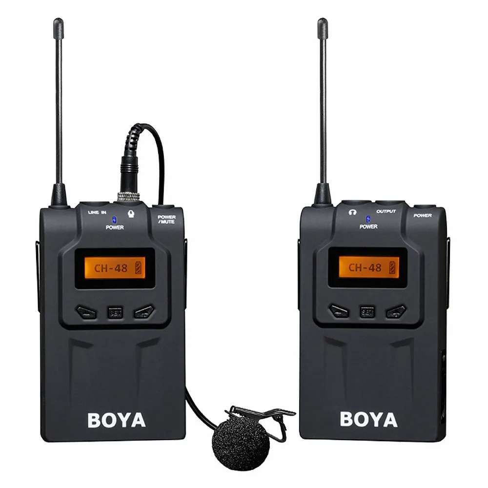 BOYA BY-WM6 профессиональная 48 UHF канальная Беспроводная микрофонная система