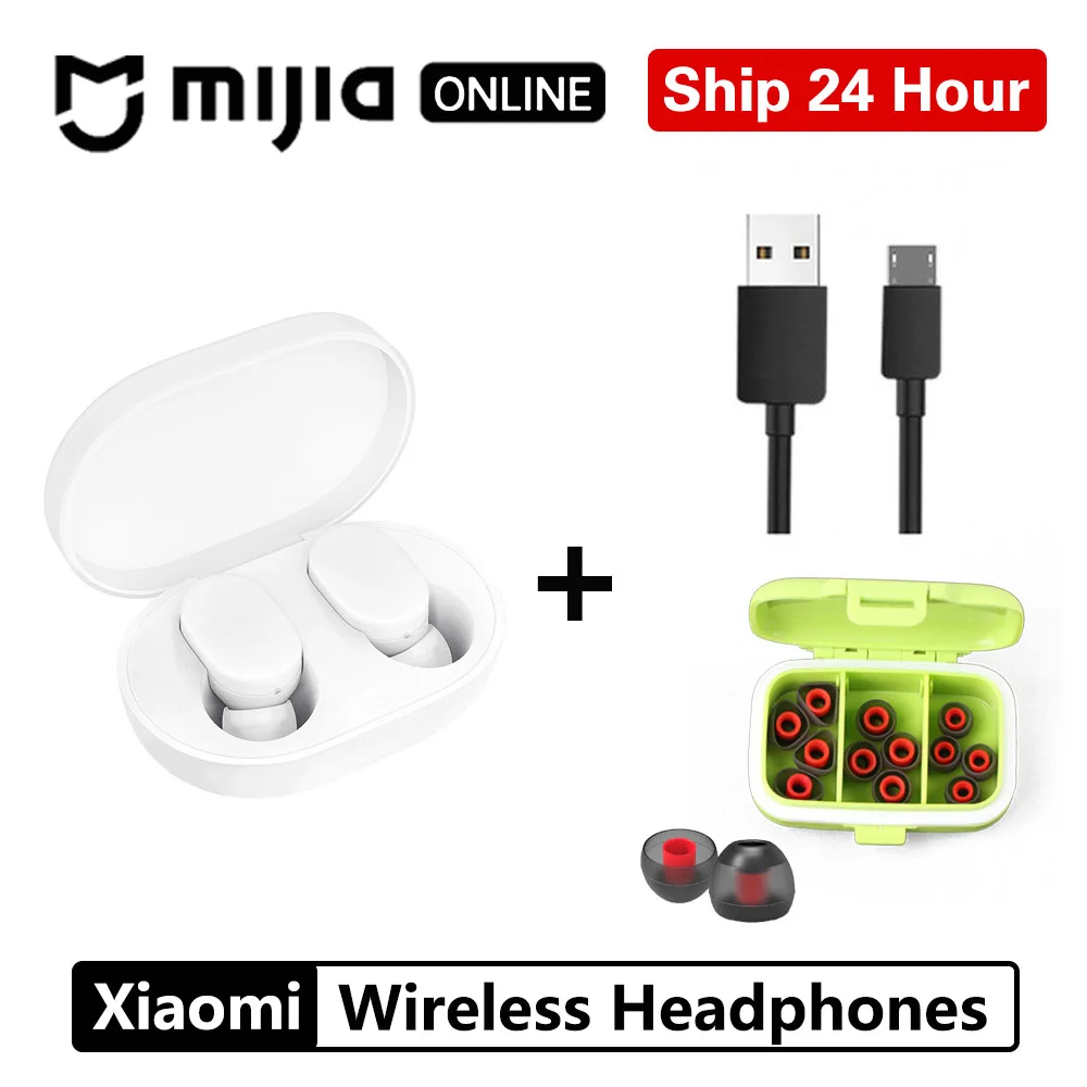 Xiaomi Airdots беспроводные Bluetooth наушники-вкладыши Молодежная версия стерео Бас BT 5,0 с микрофоном умный контроль AI зарядная док-станция - Цвет: Синий
