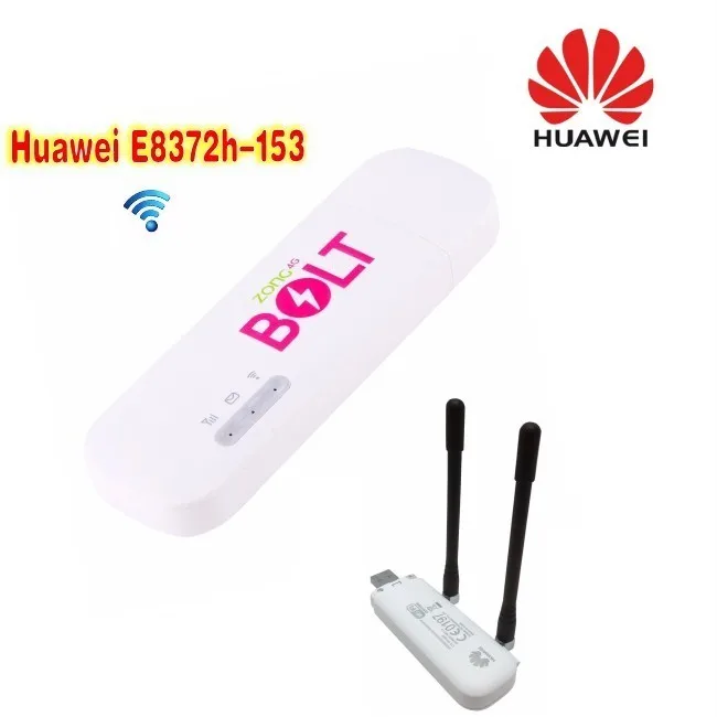 Разблокированный Huawei E8372 (плюс пара антенн) LTE USB Wingle Универсальный 4G WiFi модем для