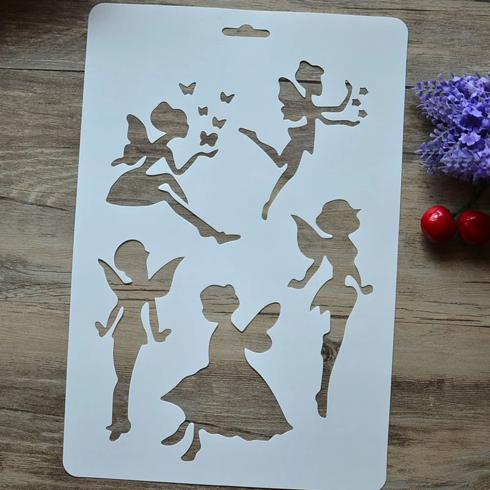 Butterfly Fairy DIY Painting Decorative Kids Children Drawing Toys Scrapbook Tools Photo Album Embossing Paper Card | Игрушки и хобби
