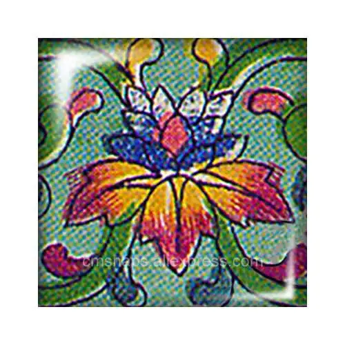 New Beauty Vintage flowers patterns 12mm/20mm/25mm/30mm Square photo glass cabochon demo flat back Making findings FB0008 | Украшения и