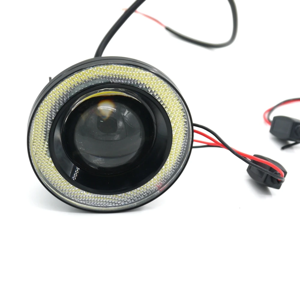 Белый цвет 2шт водонепроницаемый проектор LED для освещения в тумане световой