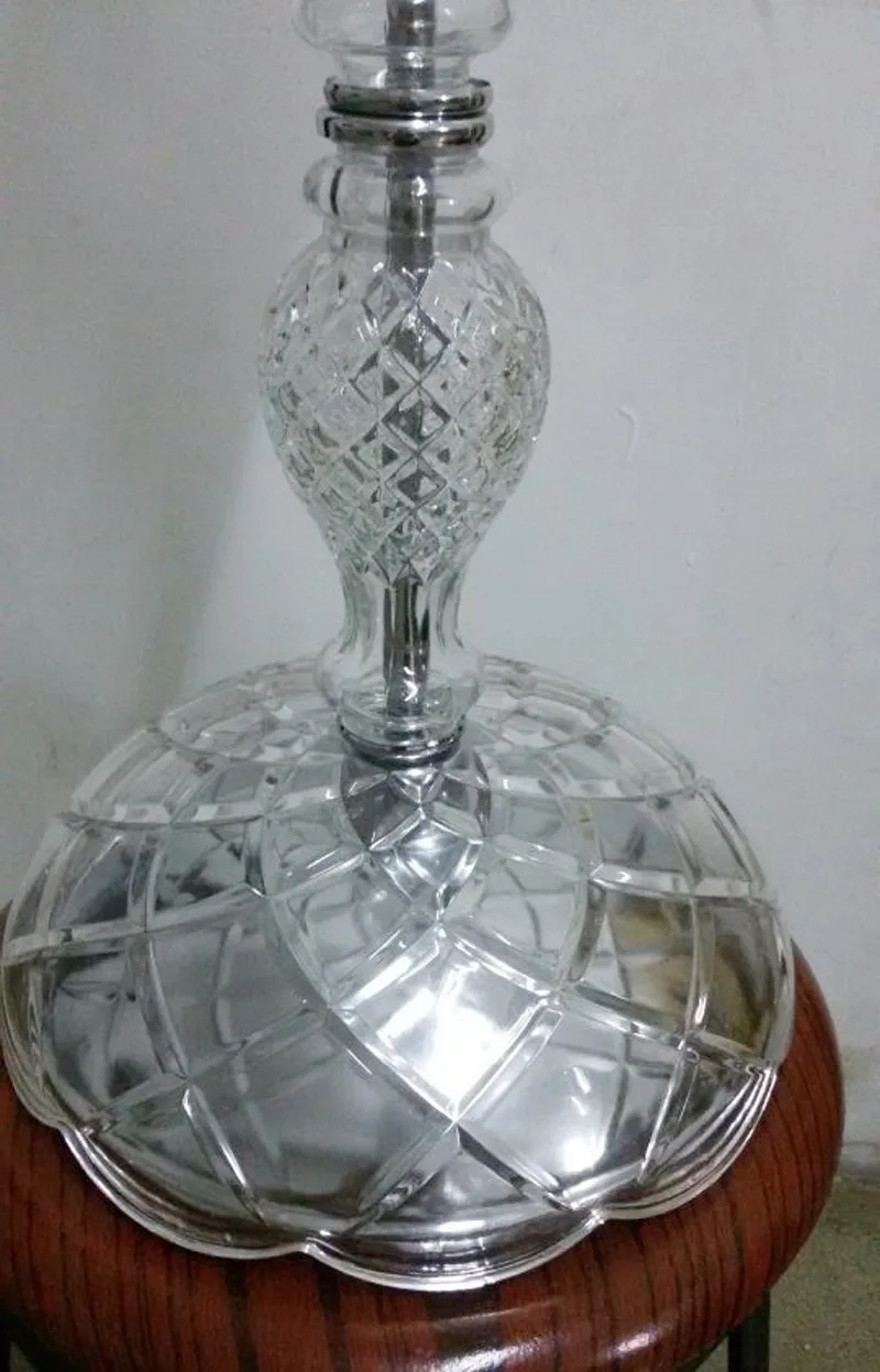 Кухня деко антикварный хрустальный подсвечник свадебный Хрустальный Настольный