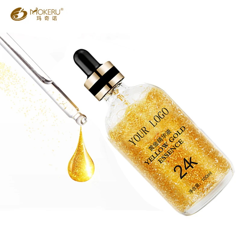 Mokeru 24K Золотая Витаминная сыворотка, антивозрастной уход за лицом, сыворотка с гиалуроновой кислотой против морщин, 24K Золотая Сыворотка для ухода за кожей лица