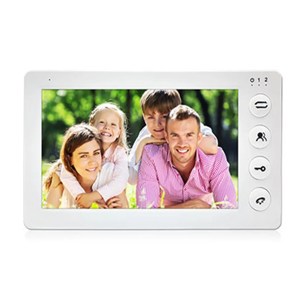 Dragonsview 7 Inch video door phone doorbell intercom 4 monitor and 2 Doorbell Camera 1200TVL Door Entry System Kit Unlock Talk