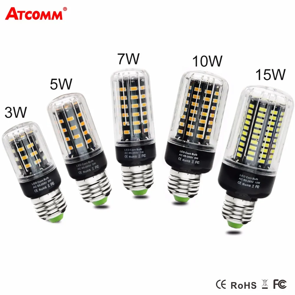 Светодиодная лампа Кукуруза E27 3 15 Вт 85 265 в E14|e27 corn bulb|led e27led e27 |